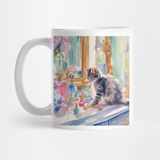 Kitten on the dressing table Mug